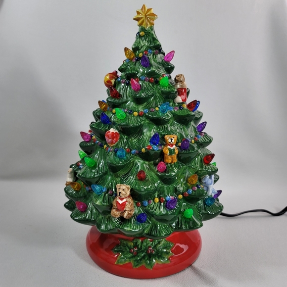 Christopher Radko Lighted Holiday Ceramic Tree - Picture 2 of 16